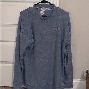 Pink large sweatshirt blue